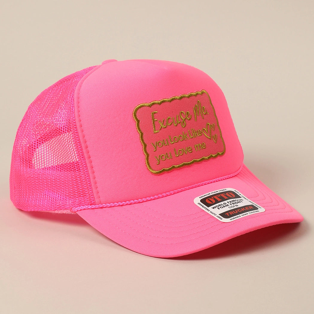EXCUSE ME TRUCKER HAT