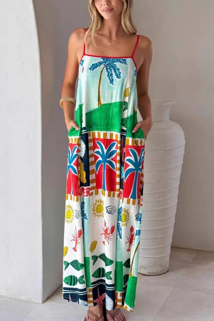 SEASCAPE MAXI DRESS