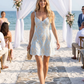 LACE FIT & FLARE MINI DRESS