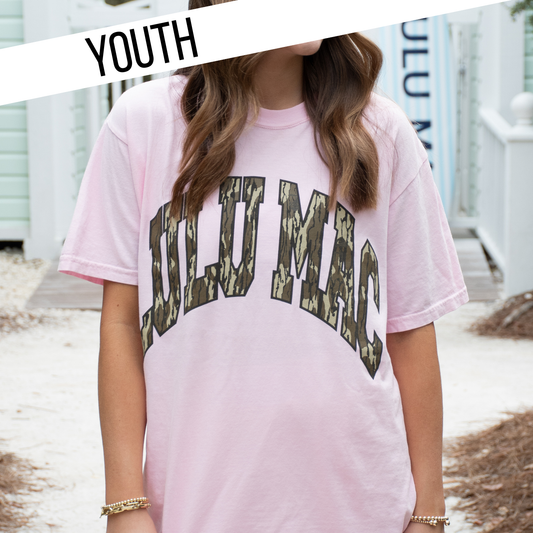LULU MAC YOUTH CAMO TEE