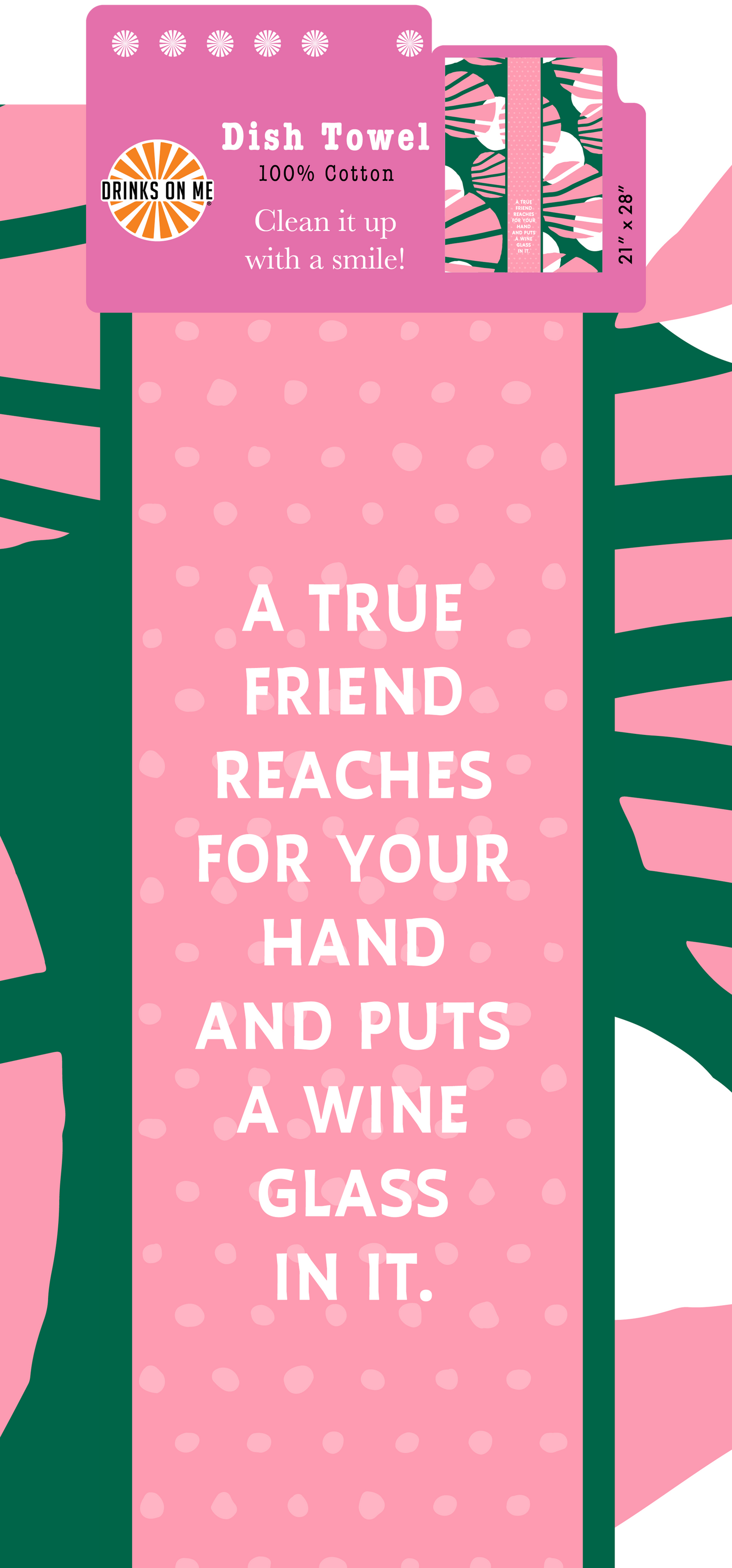 A TRUE FRIEND KITCHEN TOWEL