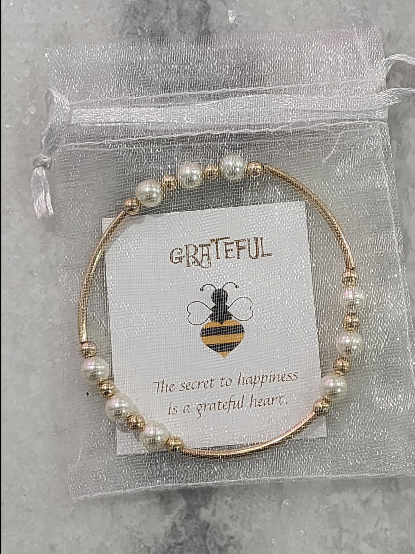 BEE GRATEFUL GRATITUDE BRACELETS