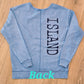 VERTICAL V-NECK SWEATSHIRT