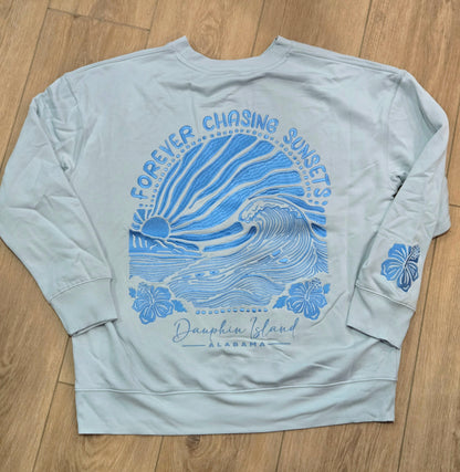 COASTAL EMBROIDERY SWEATSHIRTS