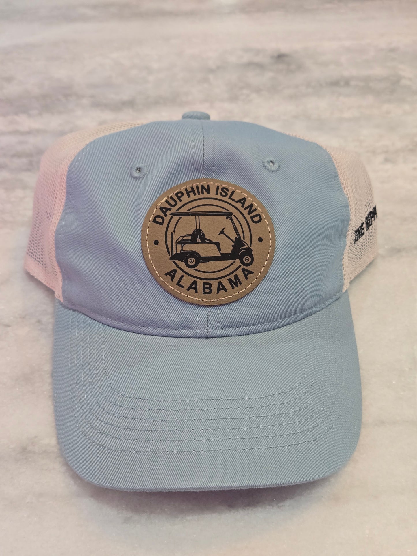GOLF CART LEATHER PATCH HAT