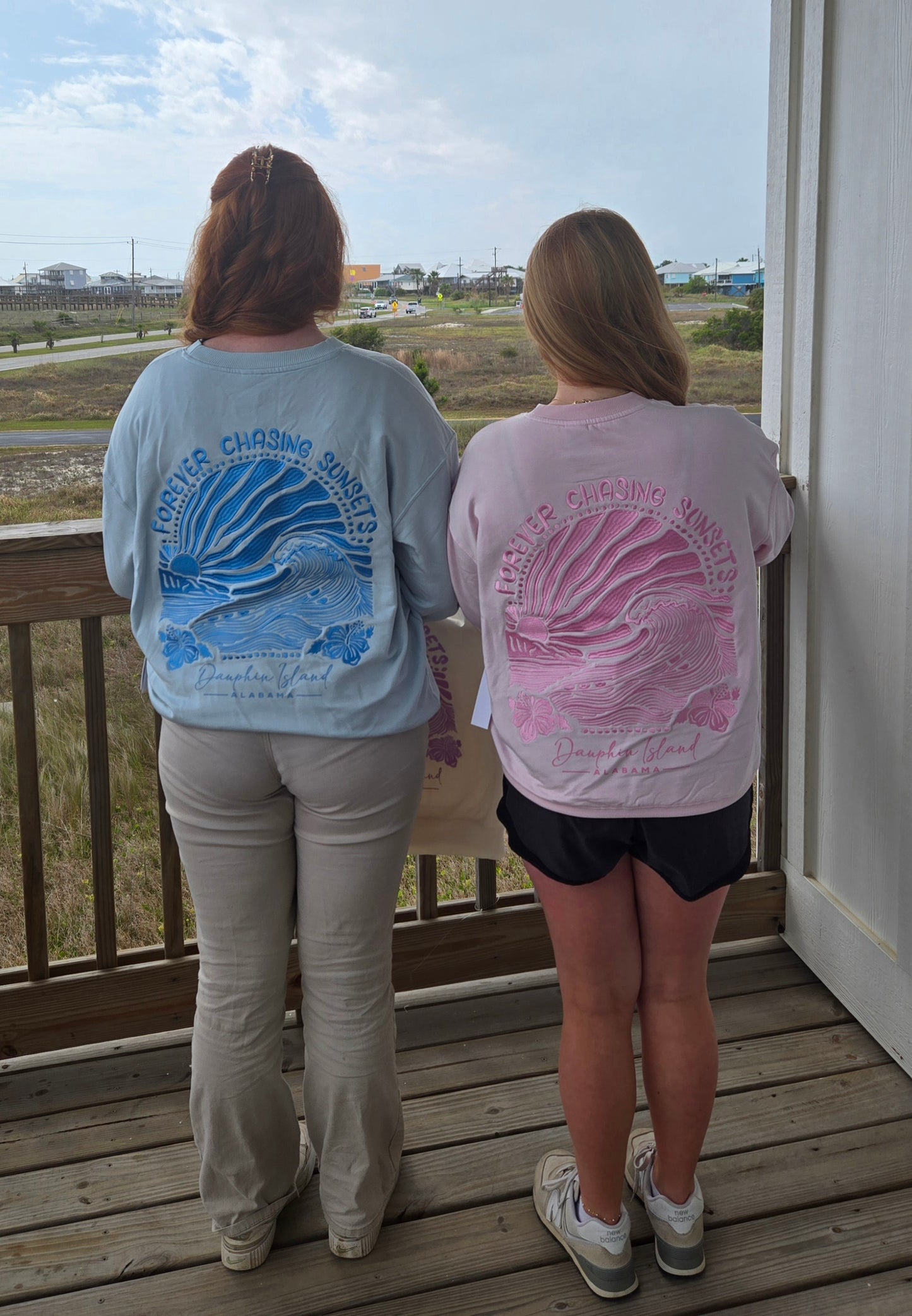 COASTAL EMBROIDERY SWEATSHIRTS