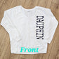 VERTICAL V-NECK SWEATSHIRT
