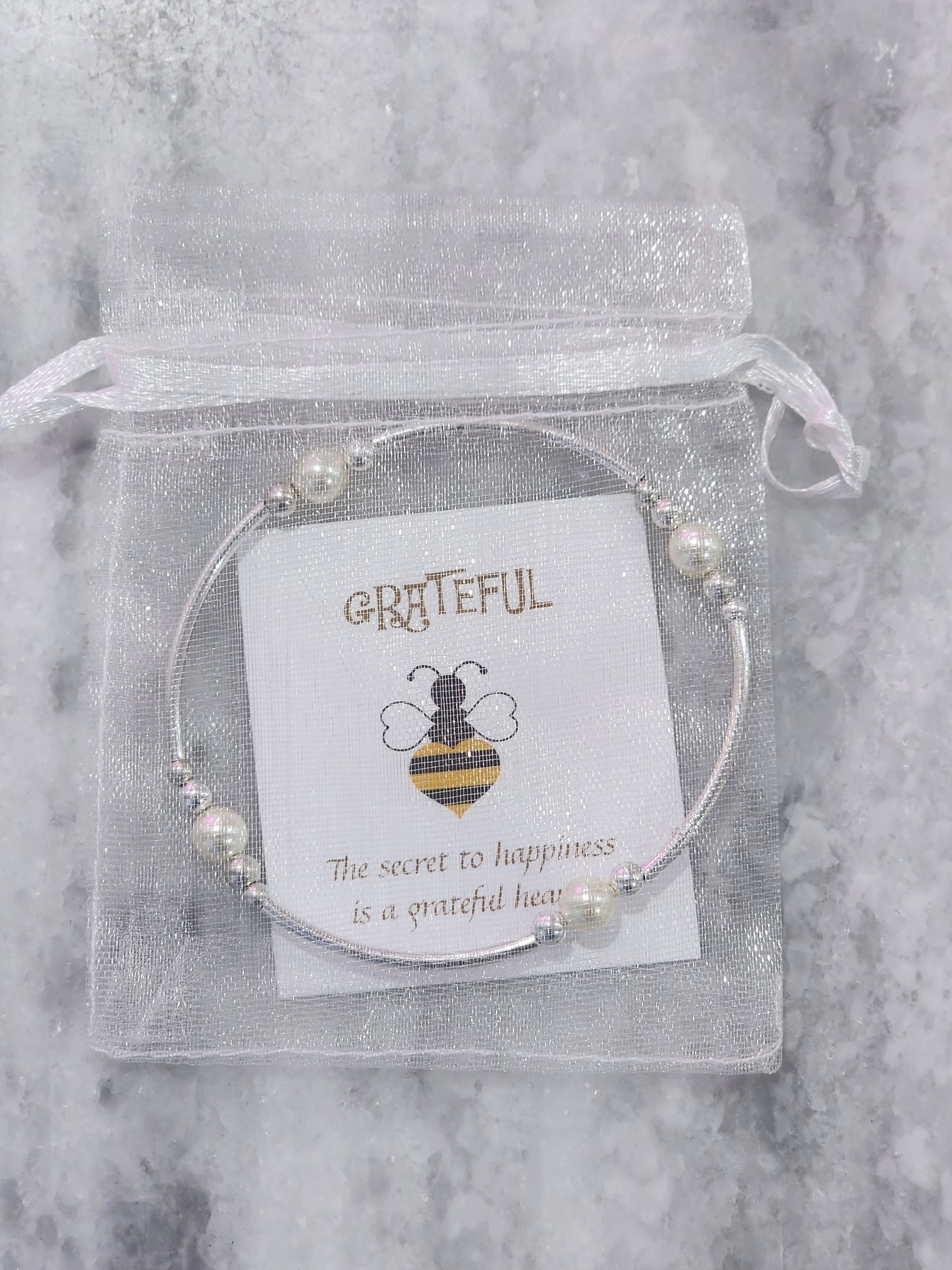 BEE GRATEFUL GRATITUDE BRACELETS