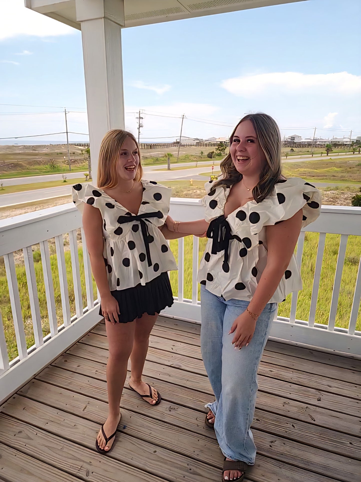 POLKA KNOT TOP