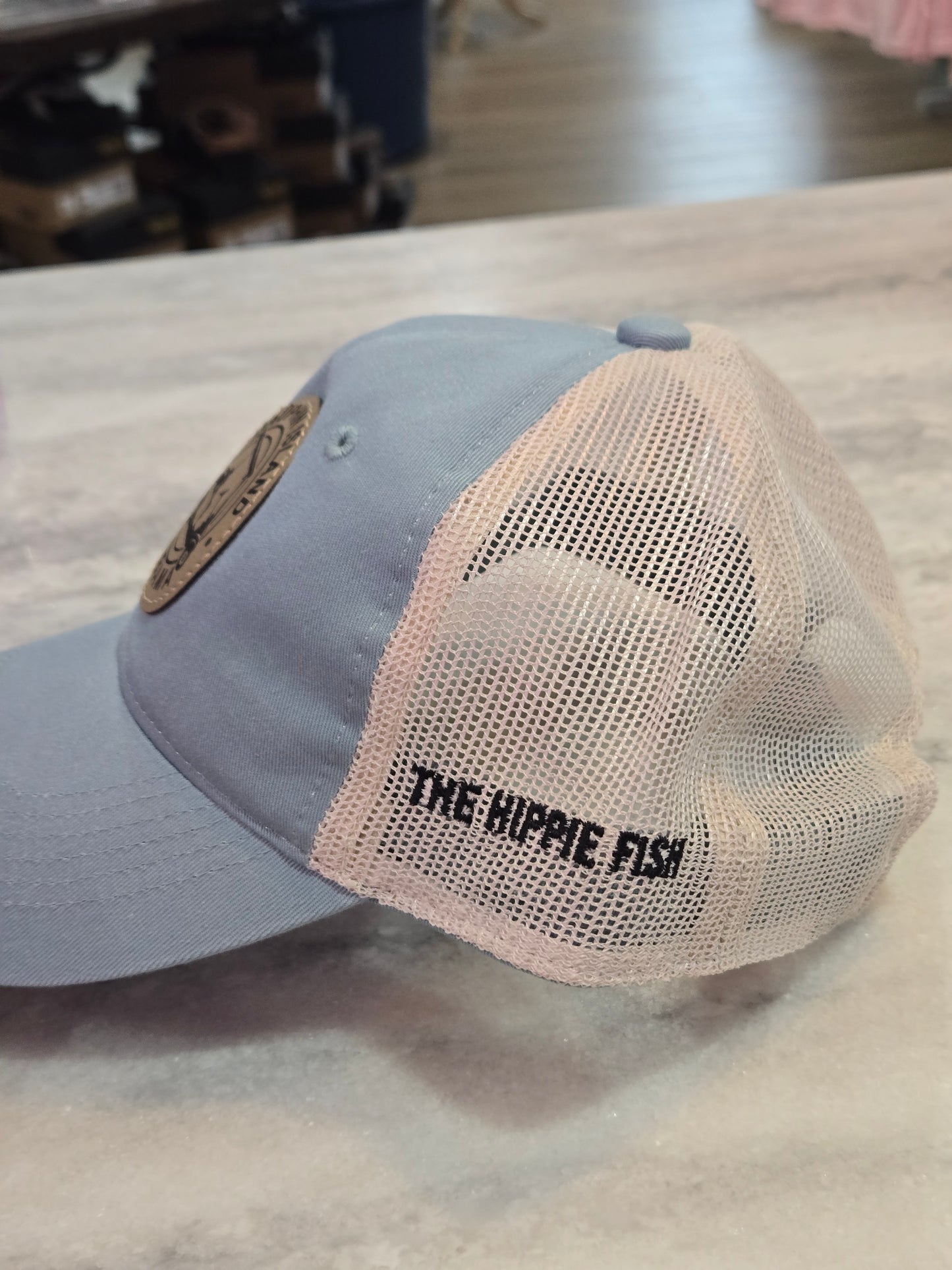 GOLF CART LEATHER PATCH HAT