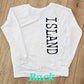 VERTICAL V-NECK SWEATSHIRT
