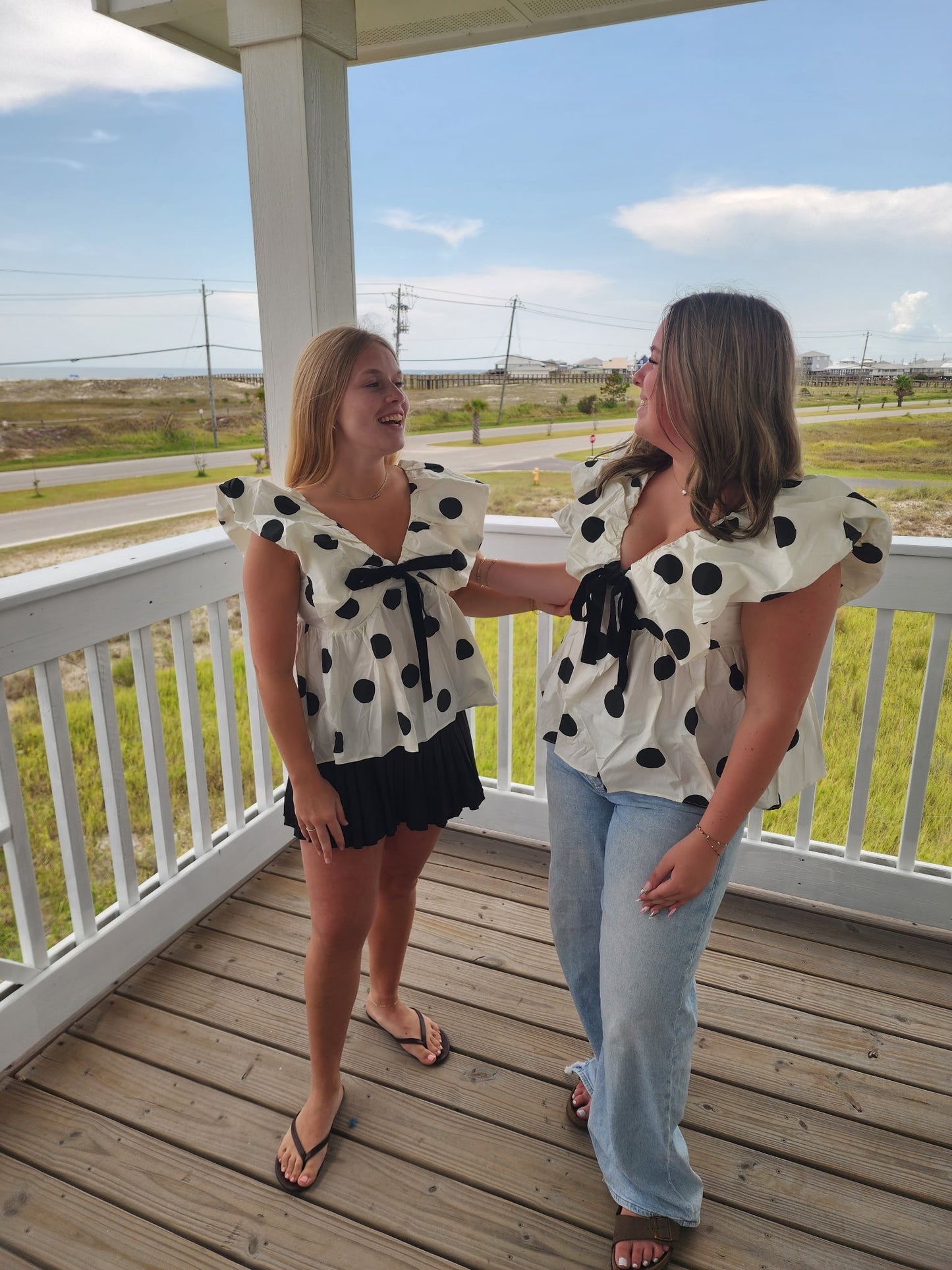 POLKA KNOT TOP