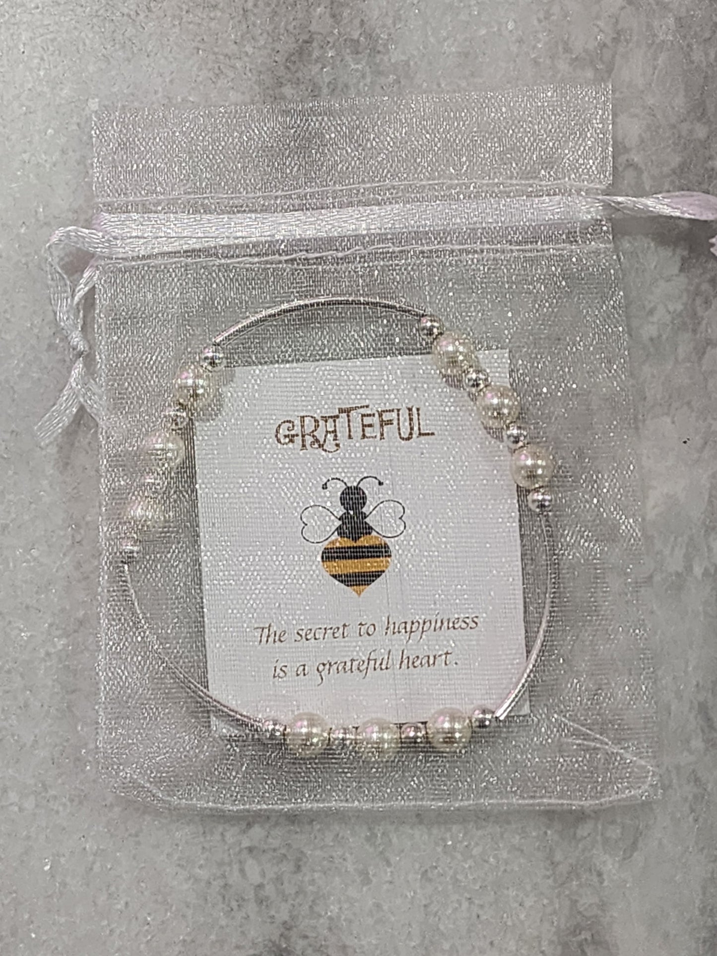 BEE GRATEFUL GRATITUDE BRACELETS