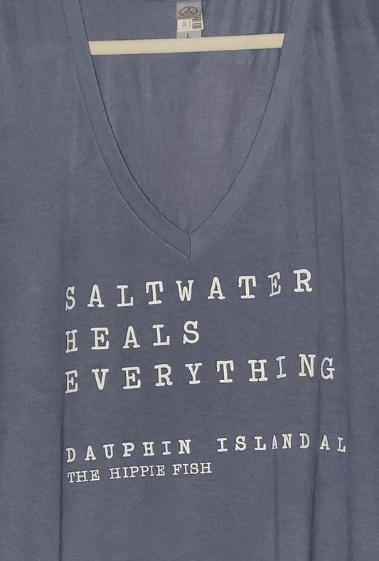 SALTWATER HEALS EVERYTHING V-NECK ASSORTED