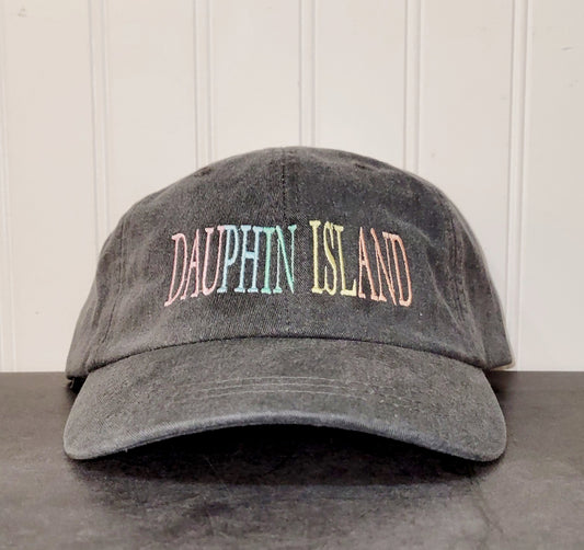 DAUPHIN ISLAND PASTEL EMBROIDERY HAT