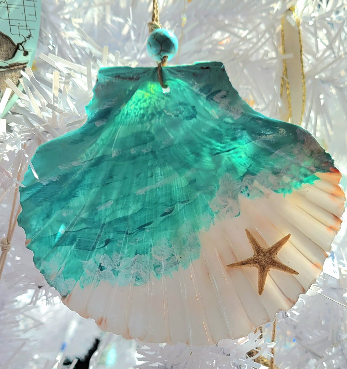 PAINTED SEASHELL ORNAMENTS