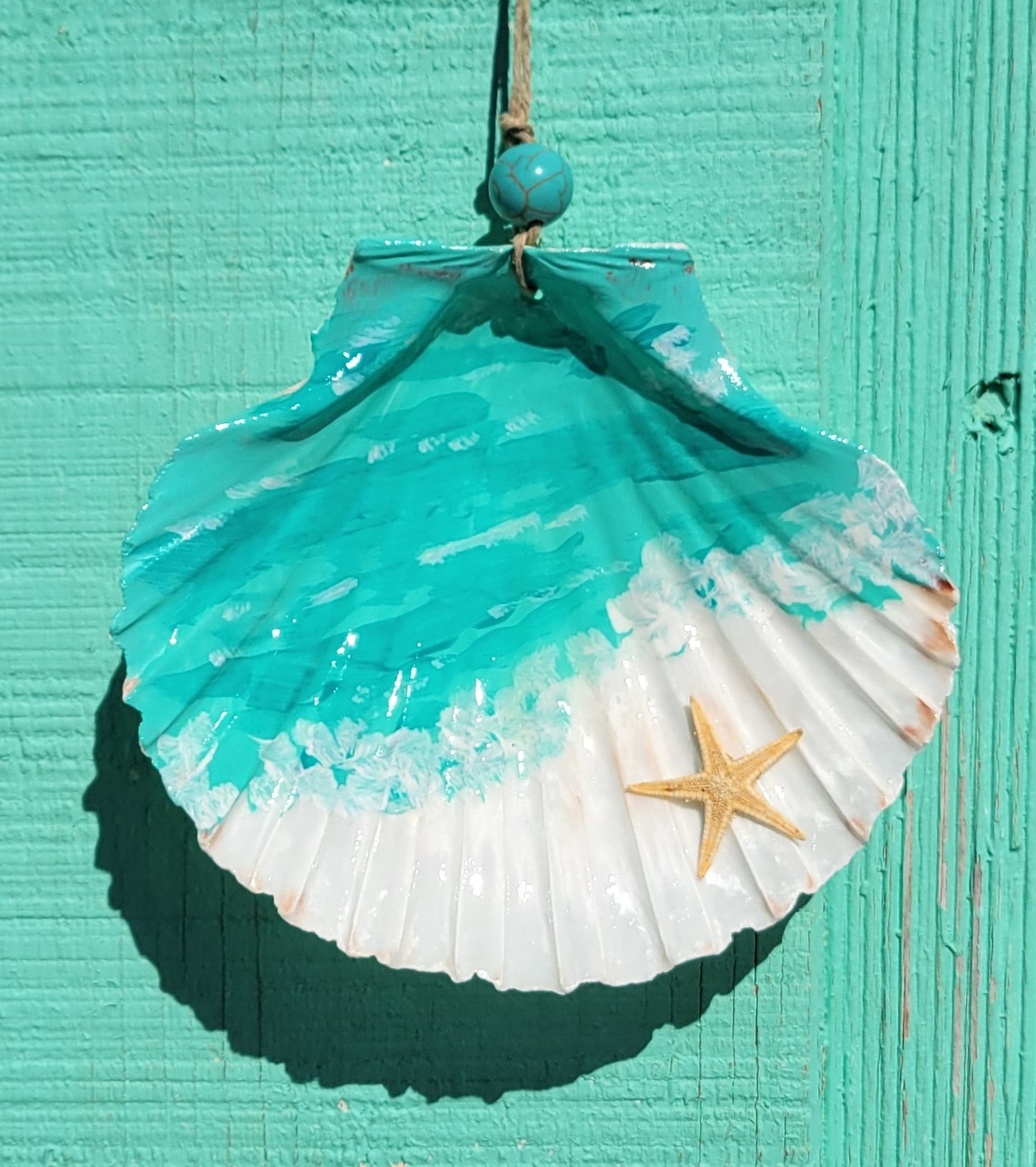 PAINTED SEASHELL ORNAMENTS