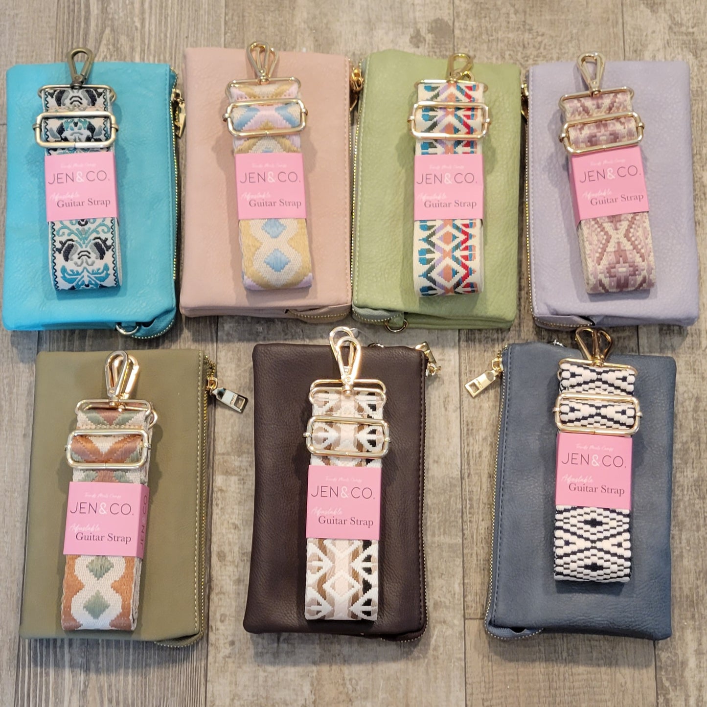 CROSSBODY PURSES AND GUITAR STRAPS