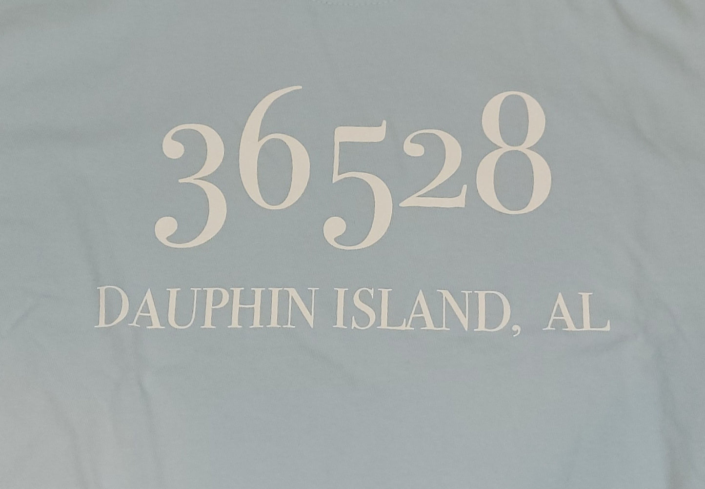 DAUPHIN ISLAND ZIP CODE SS T-SHIRT