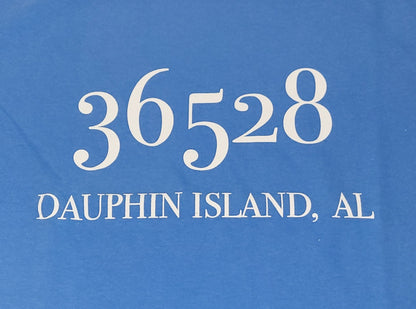 DAUPHIN ISLAND ZIP CODE SS T-SHIRT