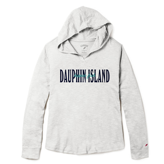 DAUPHIN ISLAND DOUBLE LAYER HOODIE T-SHIRT