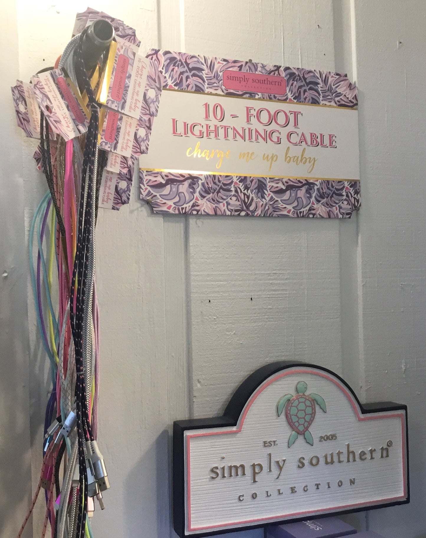 SIMPLY SOUTHERN 10FT LIGHTNING CHARGER CABLES