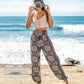 TROPICAL PRINT HAREM PANTS