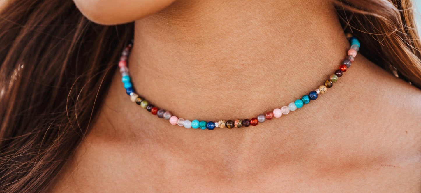 GEMSTONE BRACELETS AND CHOKERS