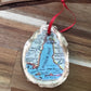 OYSTER MAP ORNAMENT