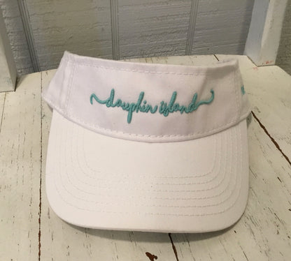 DAUPHIN ISLAND CURSIVE VISOR