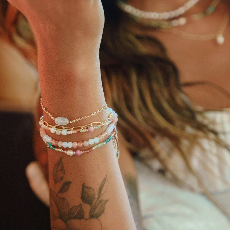 GEMSTONE BRACELETS AND CHOKERS