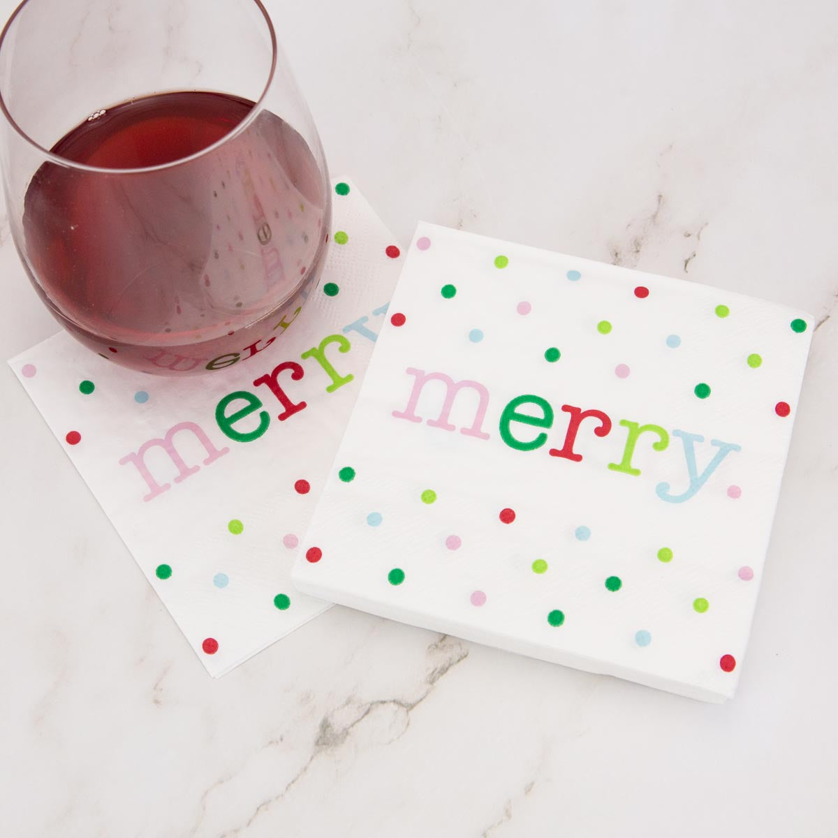HOLIDAY COCKTAIL NAPKINS & CUPS
